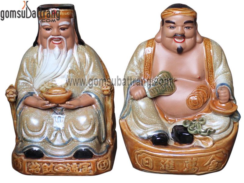 Tượng thần tài bằng sứ cao 22cm